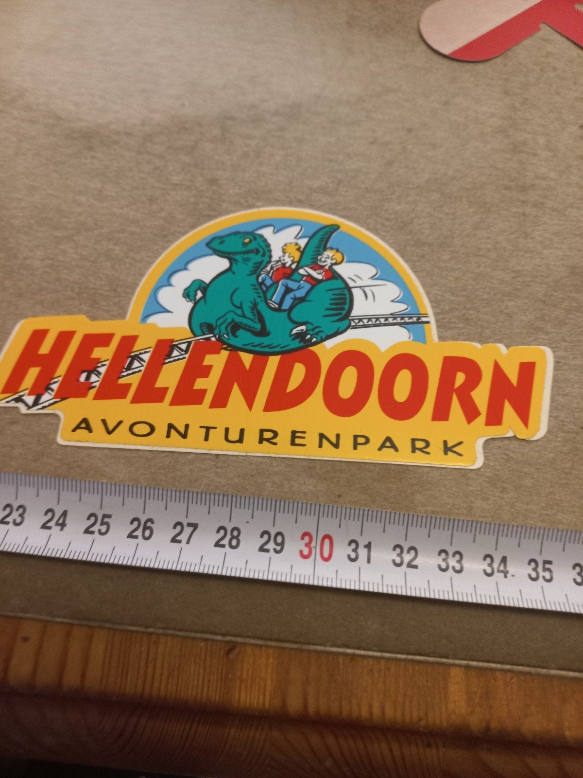 Sticker Avonturenpark Hellendoorn - Dinosaurus, Verzamelen, Ophalen of Verzenden