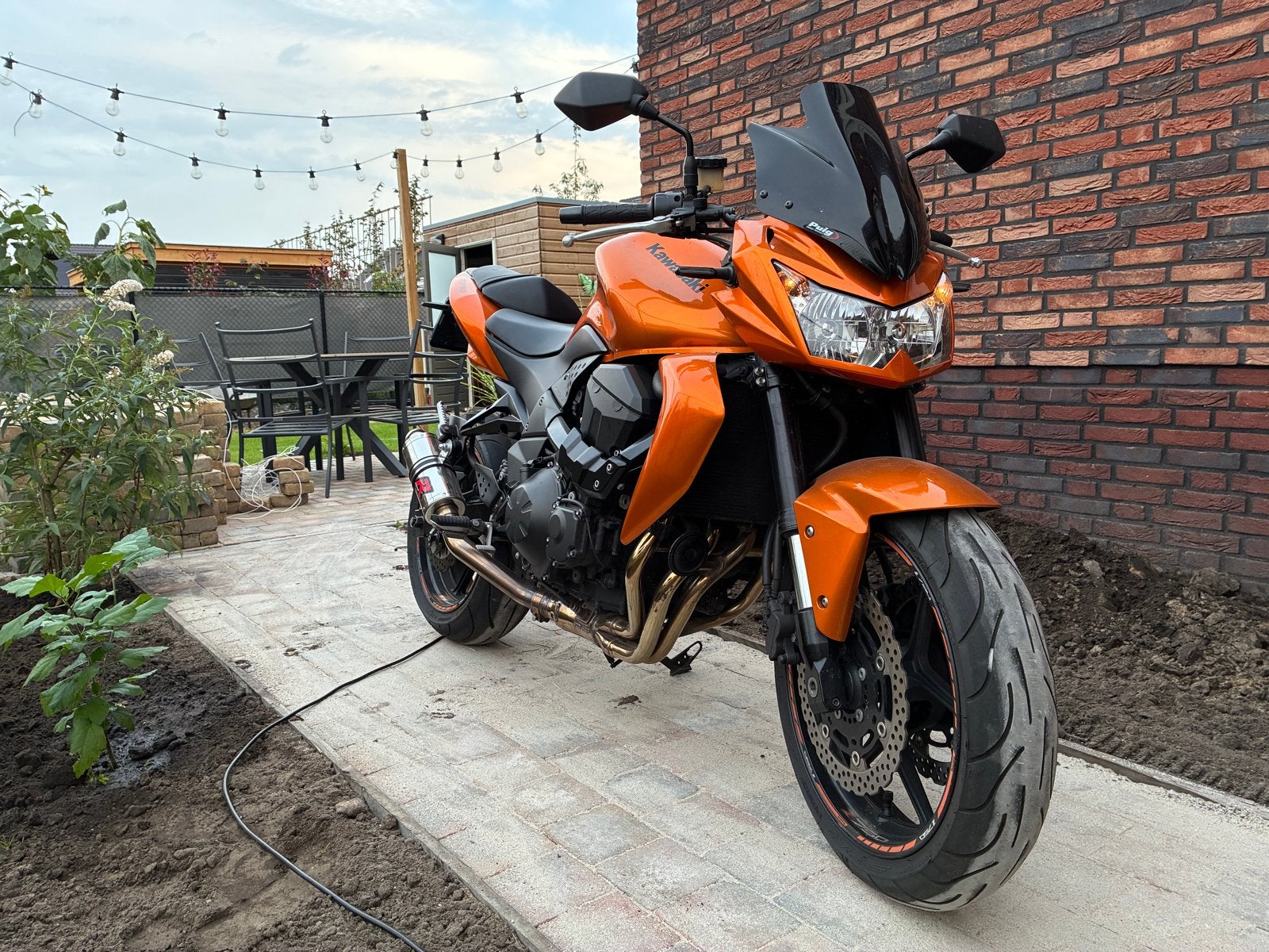 Kawasaki Z750 Oranje Naked Bike, 750 cc, Sportuitlaat, 4 cilinders, Motorrijbewijs A
