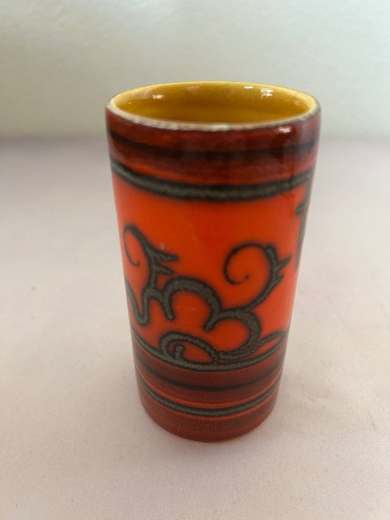 Vintage Flora Gouda vaasje Tokio model 930 oranje, Ophalen of Verzenden
