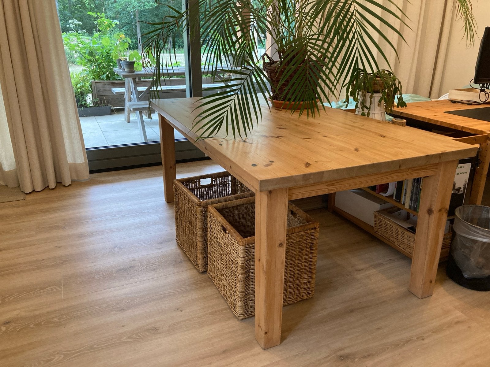 IKEA grenen tafel 180x100 cm - opknapper, Huis en Inrichting, Tafels | Eettafels, Ophalen, Gebruikt, 50 tot 100 cm, 150 tot 200 cm