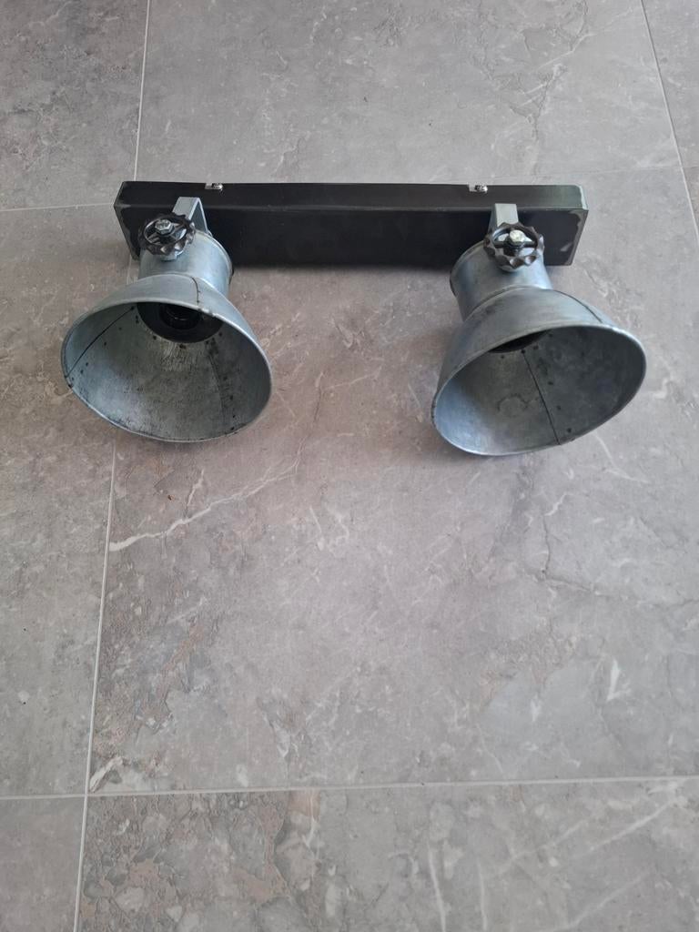 Hele mooie industriele lamp, Huis en Inrichting, Lampen | Spots, Ophalen of Verzenden, Zo goed als nieuw, Metaal of Aluminium