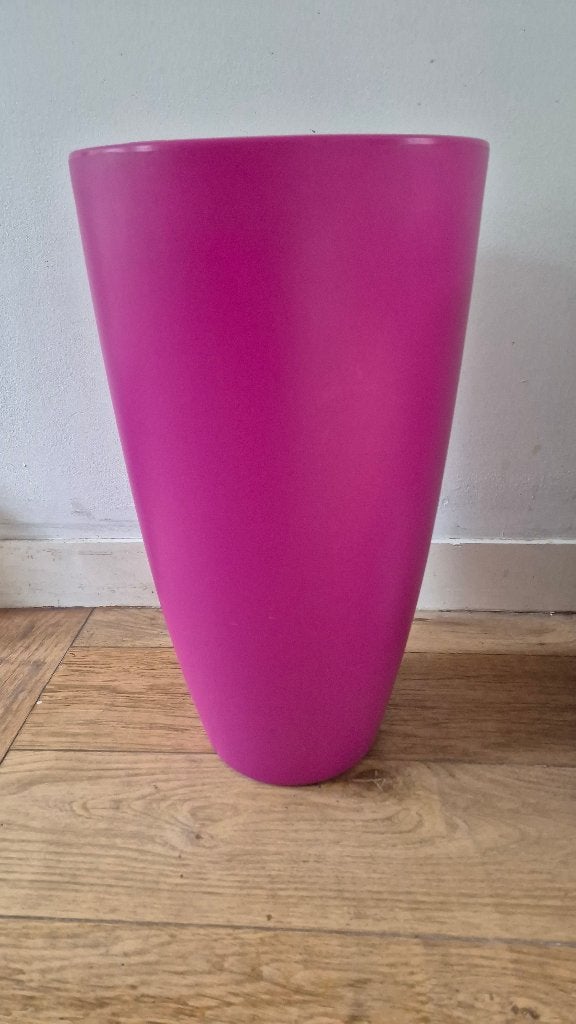 Elho roze bloempot/plantenbak 60 cm hoog -35 liter, Ophalen, Kunststof, Rond, Zo goed als nieuw