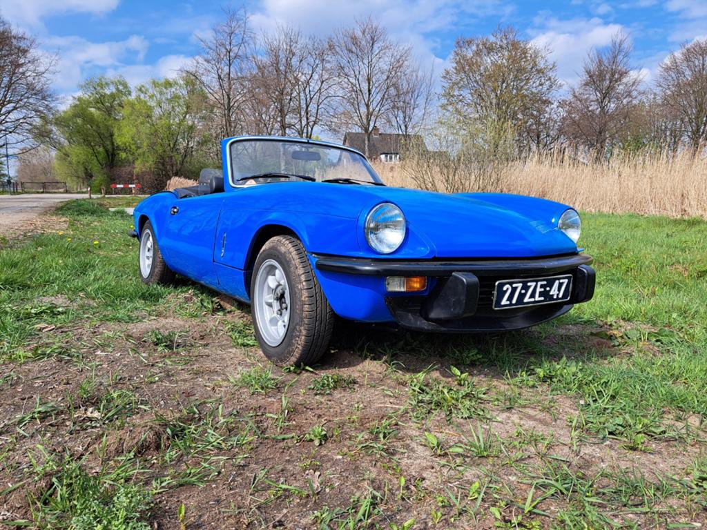 Triumph Spitfire 1.5 TC 1978 Blauw, Auto's, 1493 cc, 4 cilinders, Cabriolet, Blauw