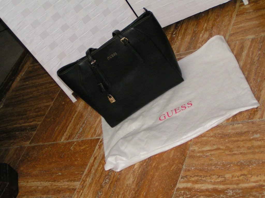 GUESS leren tas ,topstaat, Guess, Gebruikt, Schoudertasje, Guess