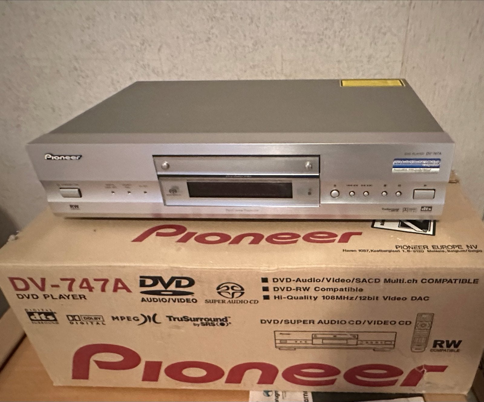 Pioneer DV-747A DVD-speler - High-End Audio/Video, Ophalen of Verzenden, Zo goed als nieuw, Pioneer
