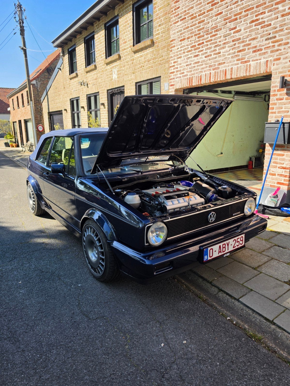 golf 1 cabrio r32, Voorwielaandrijving, Beige, Cabriolet, Blauw