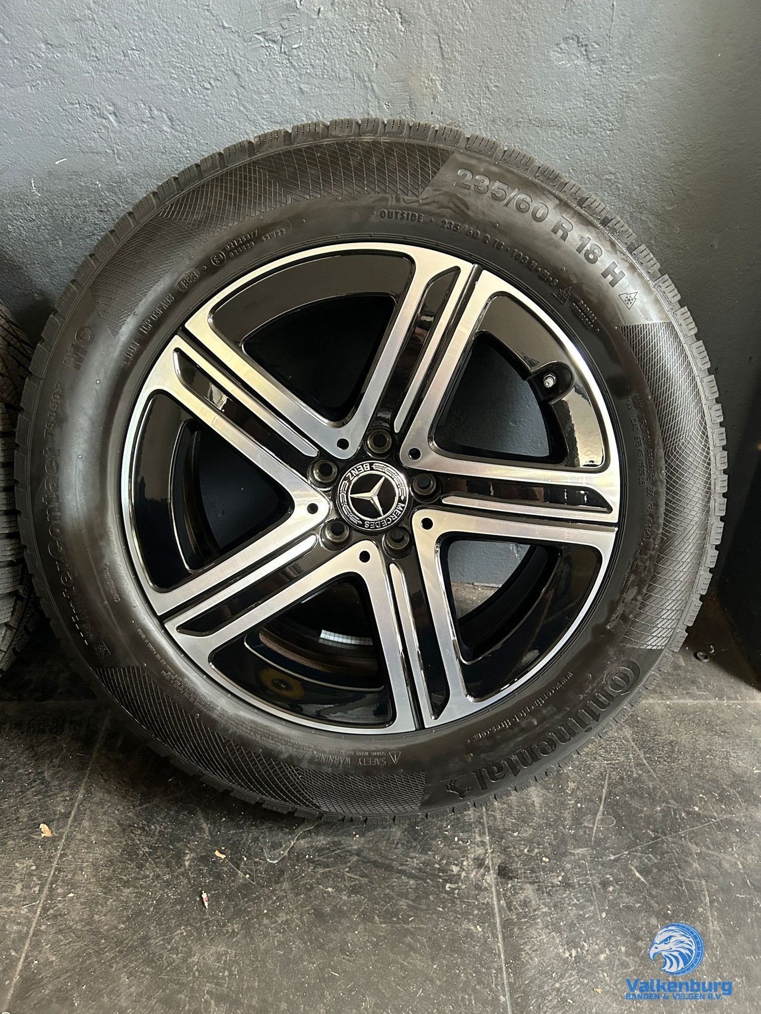 9-10mm! Originele Mercedes GLC W254 X254 C254 18 inch zwarte, Auto-onderdelen, Banden en Velgen, 18 inch, Gebruikt, -, -