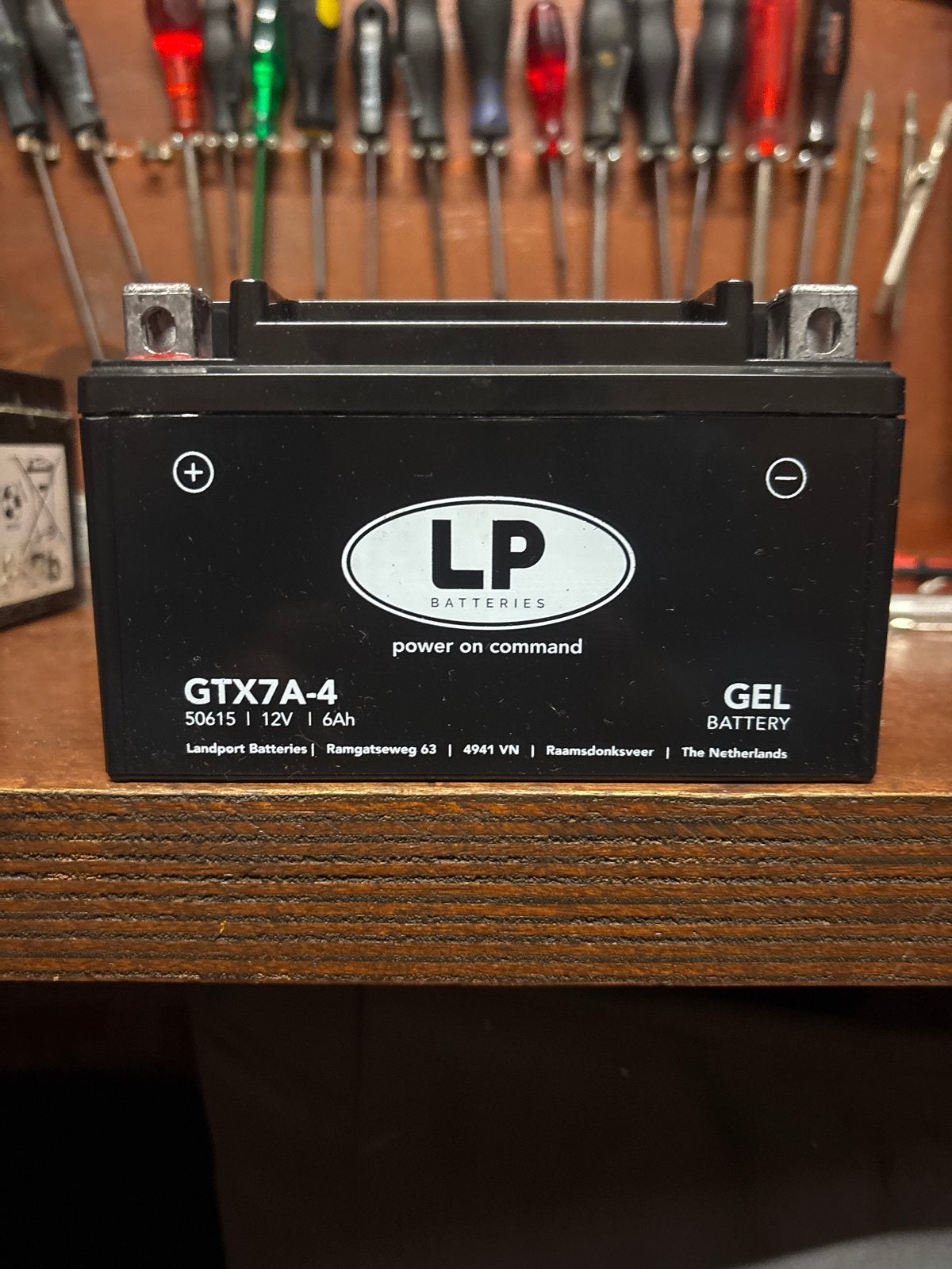 LP GTX7A-4 GEL Accu 12V 6Ah  ytx7a / ntx7a, Gebruikt, Universele onderdelen