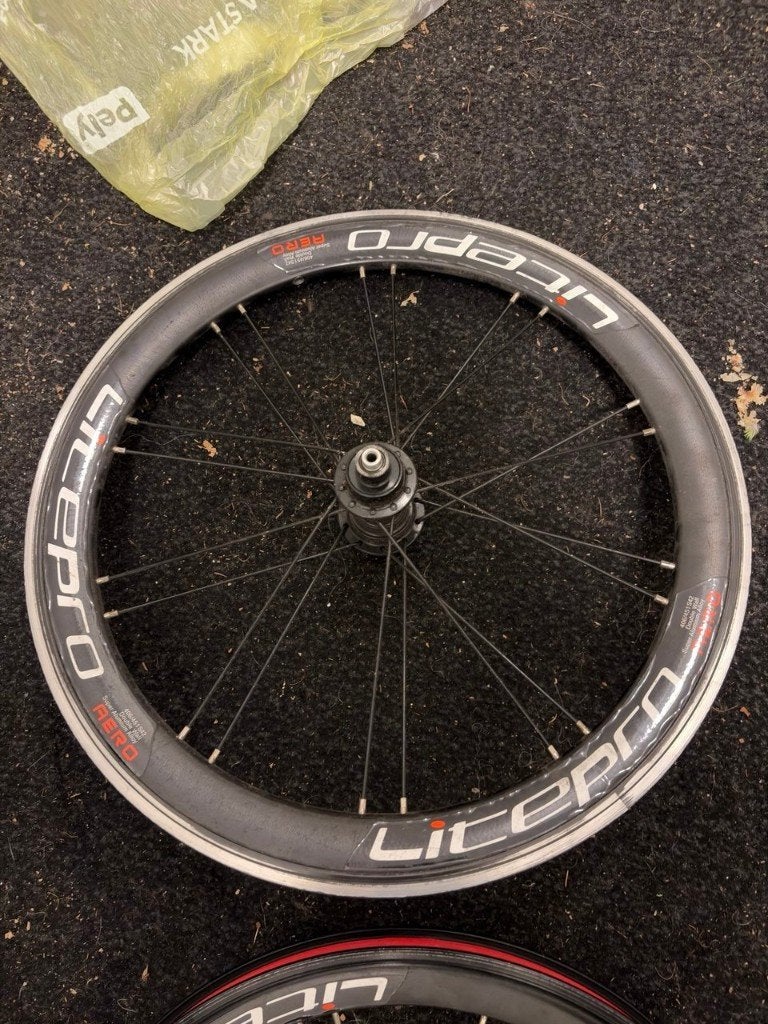 Litepro S42 wheelset – 20" (406), 74/130, V-brake, black, Fietsen en Brommers, Fietsonderdelen, Ophalen, BMX