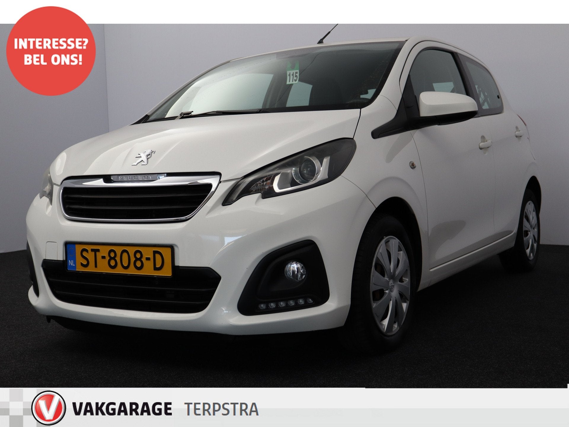 Peugeot 108 1.0 e-VTi Active /5-Drs /Airco /Elek. ramen voor, Auto's, Peugeot, Voorwielaandrijving, Stof, Gebruikt, Euro 6