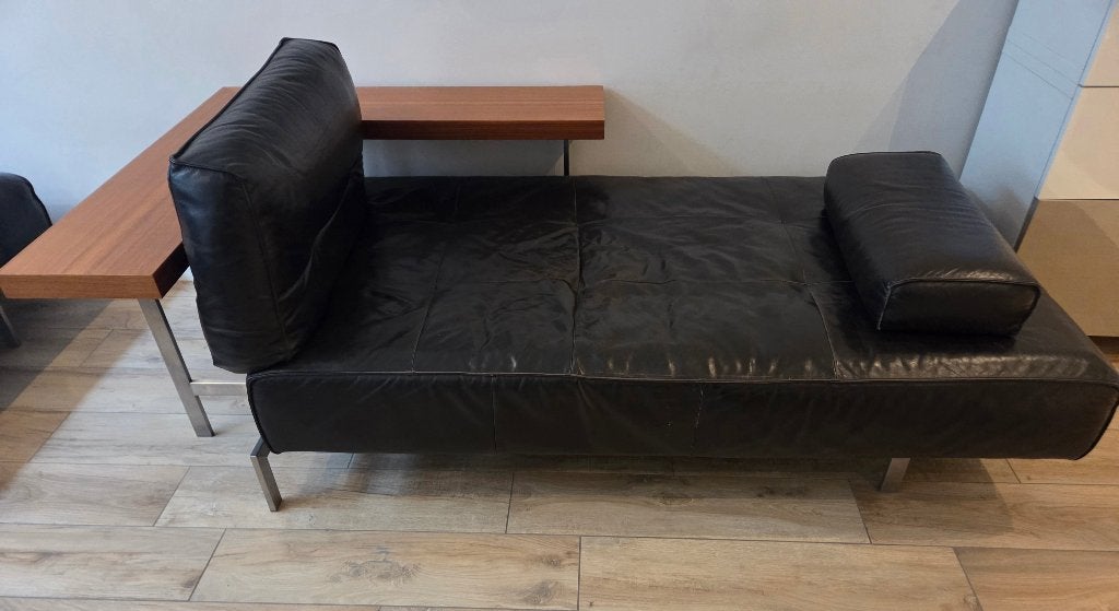 Rolf Benz modulaire leren bankstel, Gebruikt, 75 tot 100 cm, Rechte bank, Modern