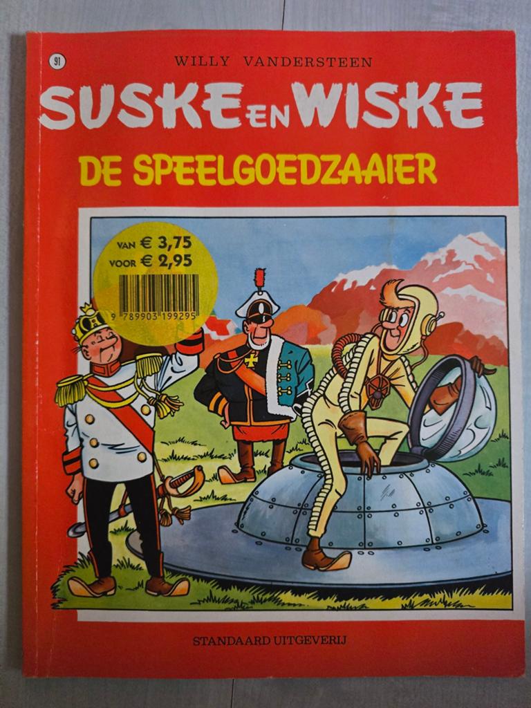 Suske en Wiske - De Speelgoedzaaier (nr. 91), Eén stripboek, Ophalen of Verzenden, Gelezen, Willy Vandersteen