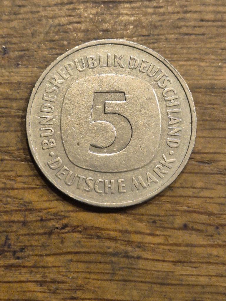 Duitsland - 5 Mark 1975 J, Postzegels en Munten, Munten | Europa | Niet-Euromunten, Verzenden, Duitsland, Losse munt