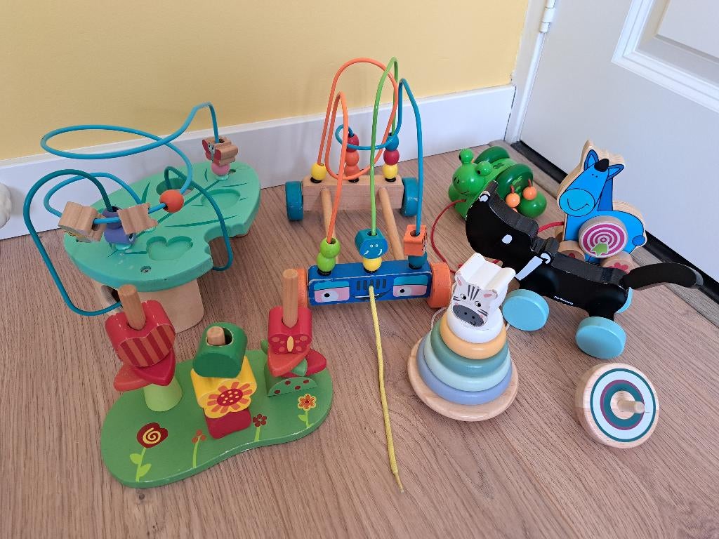 Allerlei houten speelgoed te koop: zie omschrijving / foto's, Ophalen of Verzenden, Gebruikt