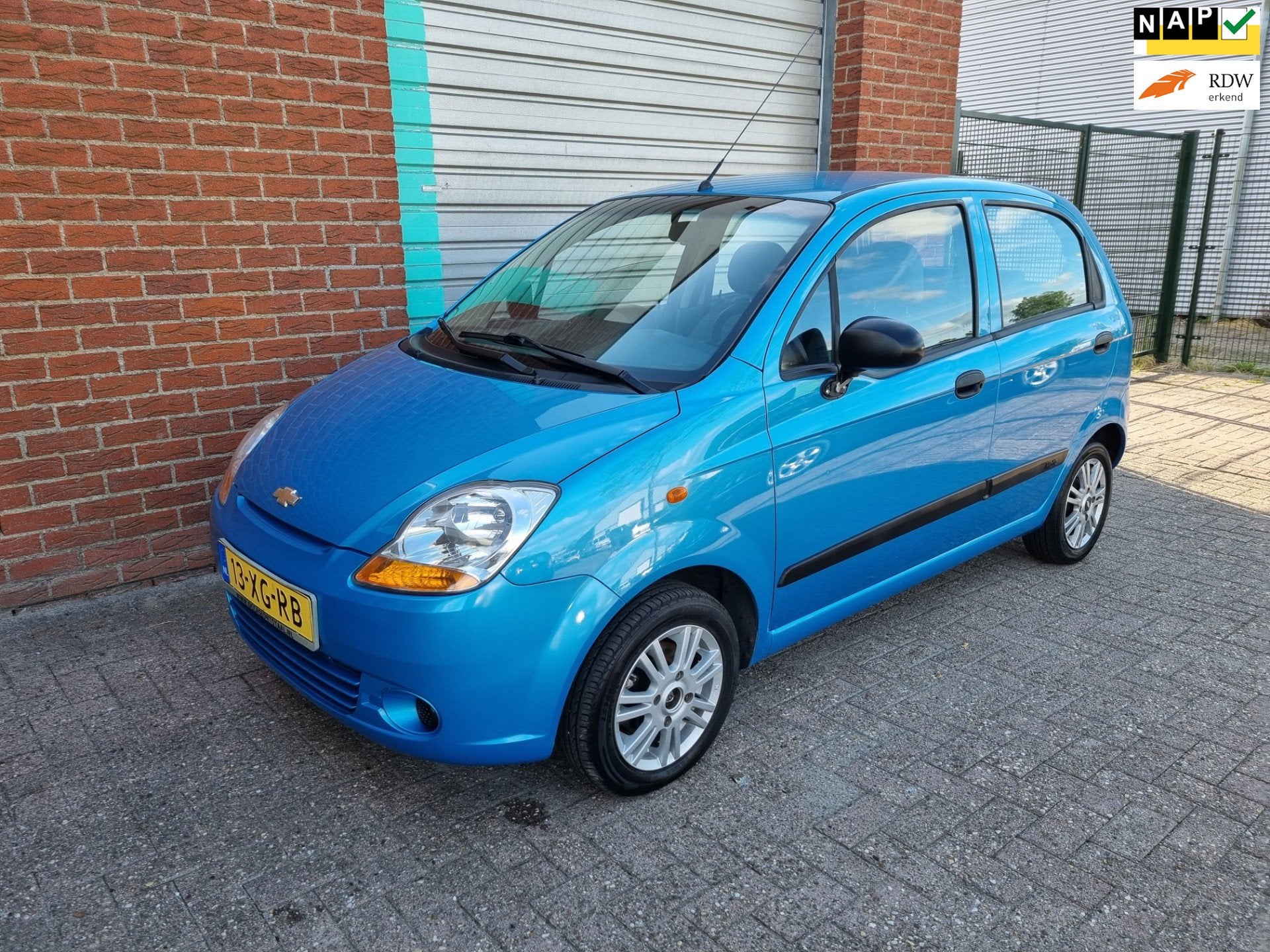 Chevrolet Matiz 0.8 Spirit Airco! Bj:2007 NAP!, Auto's, Chevrolet, Voorwielaandrijving, Gebruikt, Elektrische ramen, Blauw