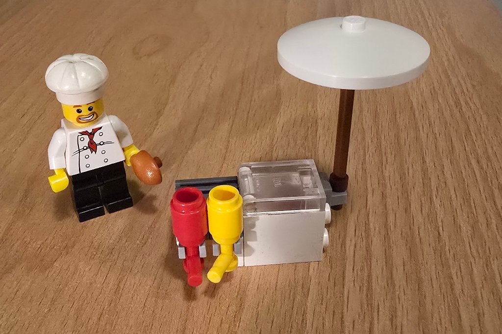 Lego 8398 Bbq stand - Complete Set, Lego, Ophalen of Verzenden, Losse stenen, City
