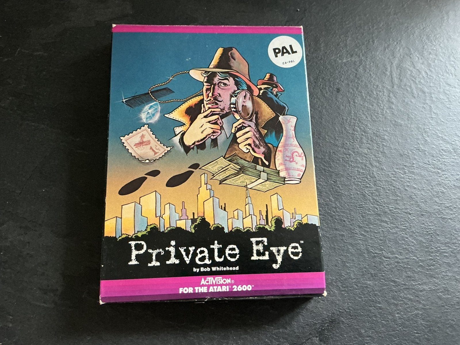 Atari 2600 Private Eye in doos, Spelcomputers en Games, Avontuur en Actie, Gebruikt, 1 speler, Ophalen of Verzenden