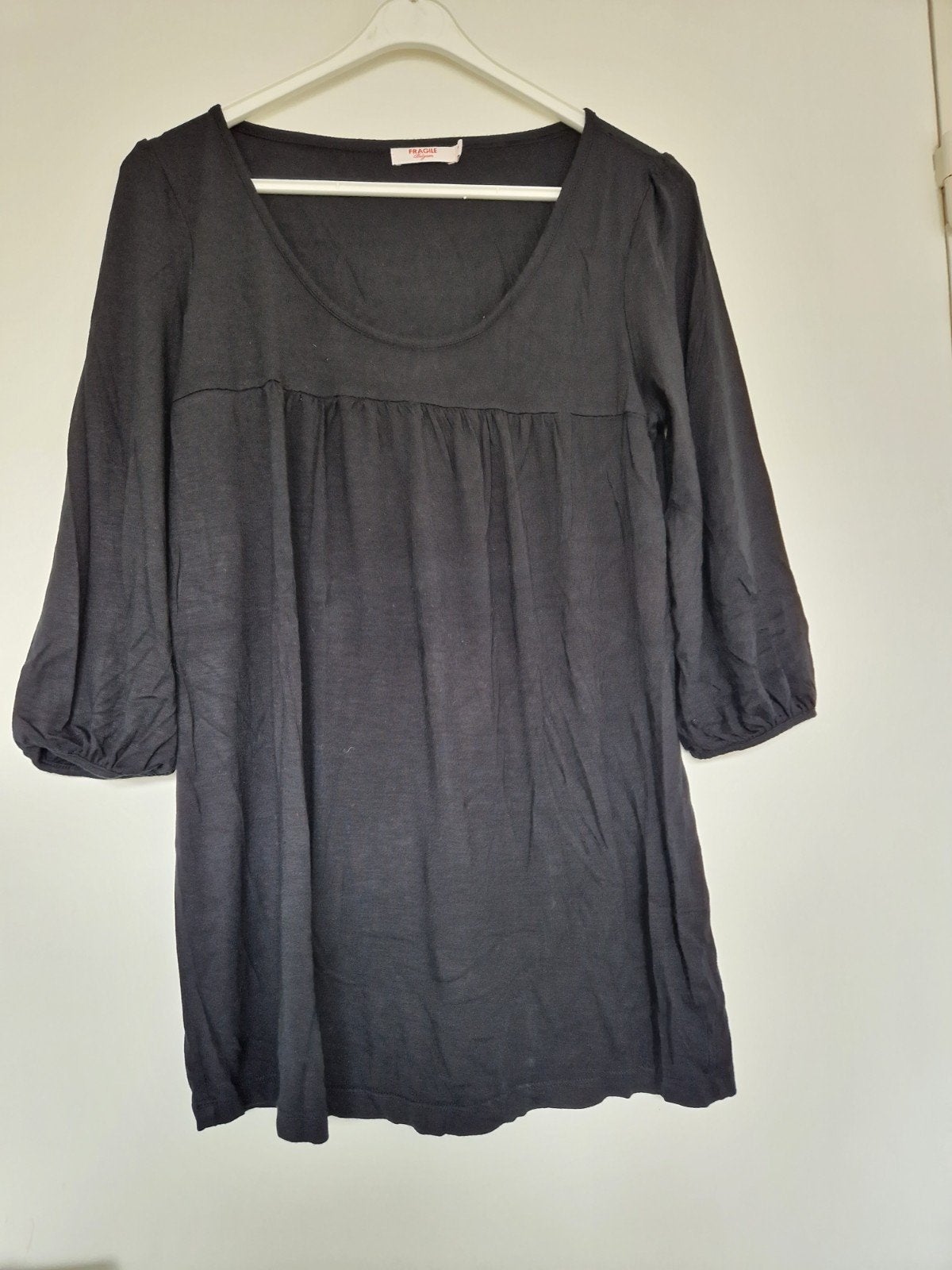 Zwangerschap truitje longsleeve t shirt  zwart maat S, Kleding | Dames, Fragile, Zwart, Ophalen of Verzenden, Zo goed als nieuw
