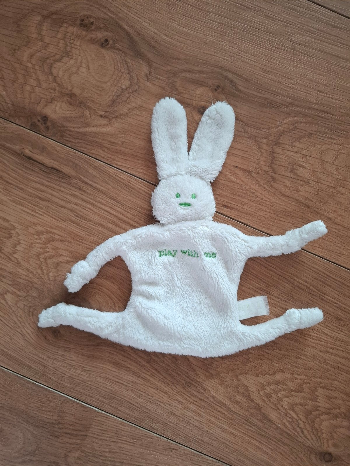 Wit konijn knuffeldoekje 'Play with me', Kinderen en Baby's, Speelgoed | Knuffels en Pluche, Overige merken, Overige karakters