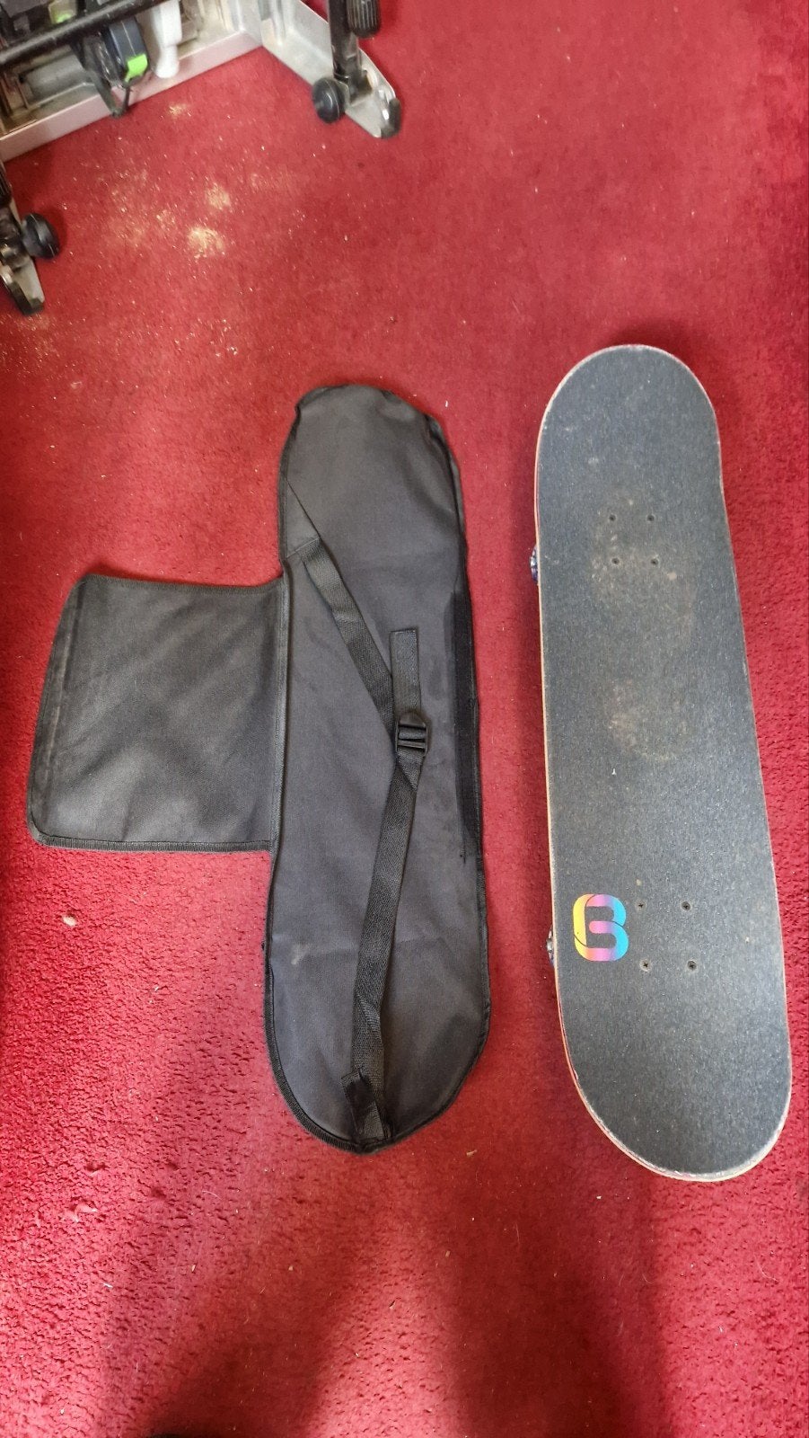 Skateboard met draagtas - Zo goed als nieuw, Ophalen of Verzenden