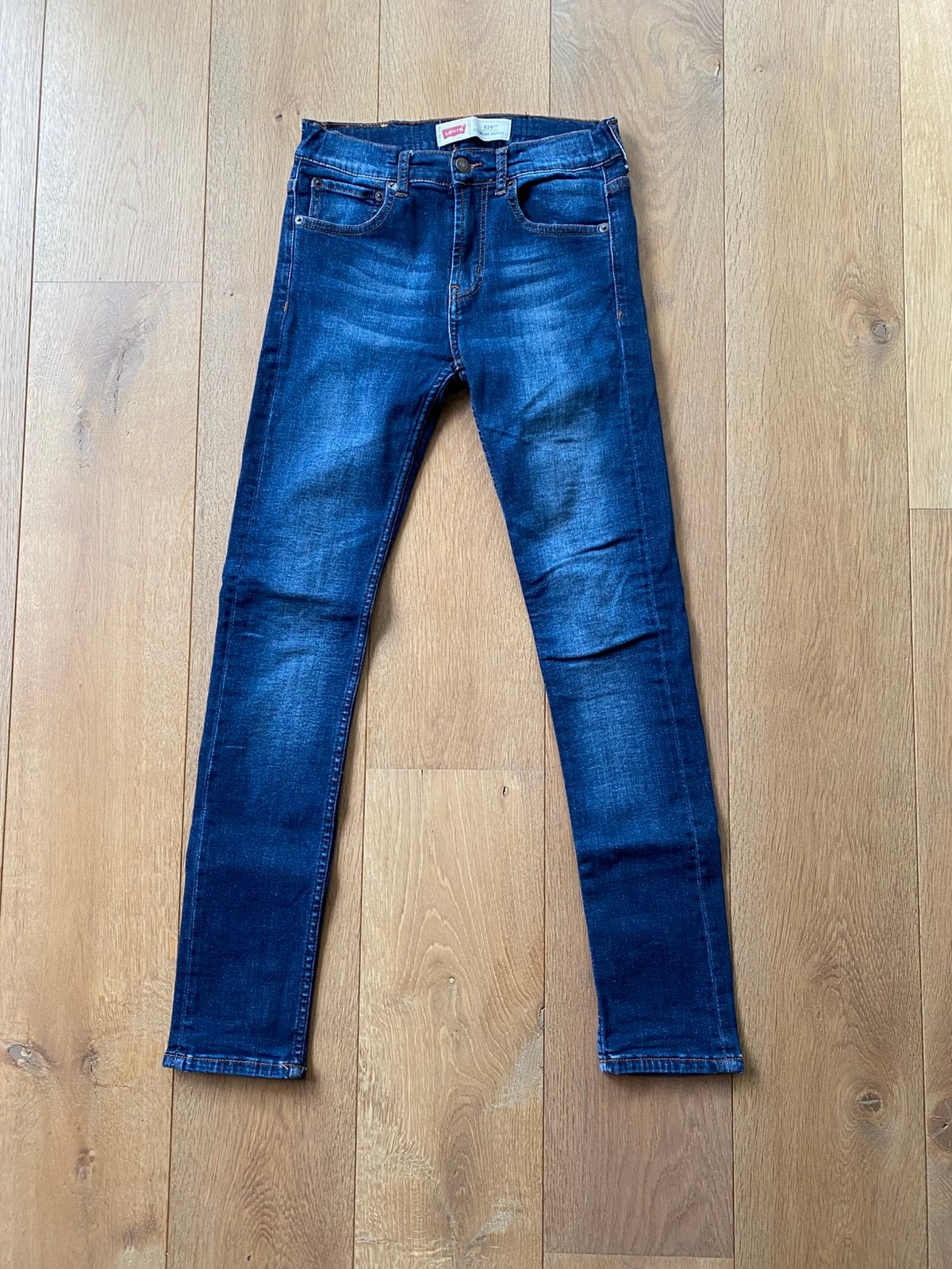 Spijkerbroek skinny jeans meisje maat 14 Levi’s, Levi's, Ophalen of Verzenden, Gedragen, Blauw