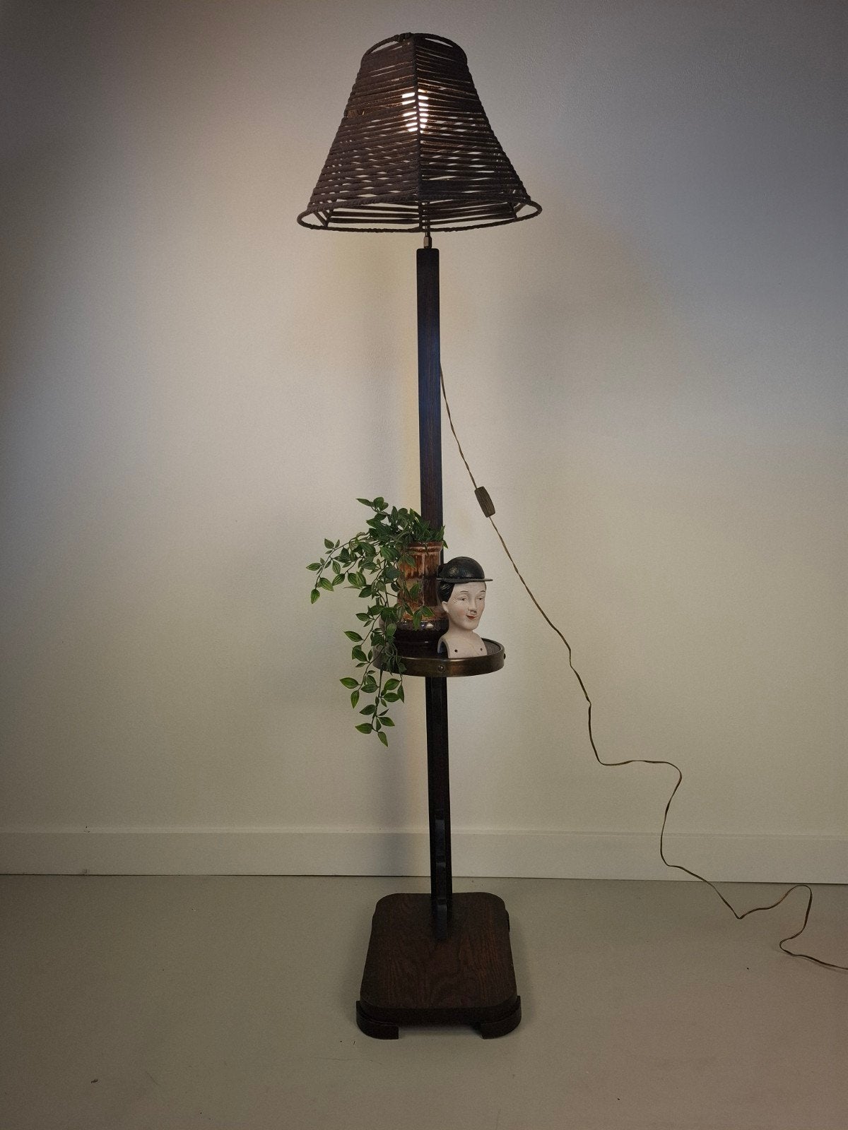 Art deco lamp Amsterdamse school vloerlamp vintage lamp, Ophalen of Verzenden