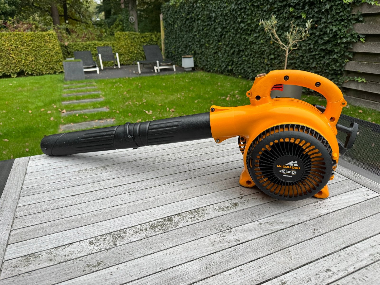 McCulloch MAC GBV 325 Bladblazer - Benzine, Handgedragen, Ophalen, Gebruikt, Benzine, Handgedragen