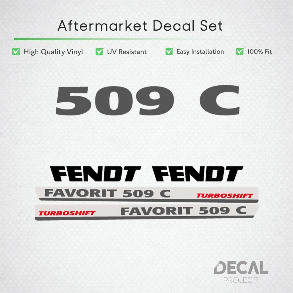 Vervangende Stickers Fendt 509C - 515C, Verzenden