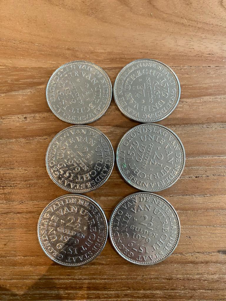 Zilveren Rijksdaalders 1979 - Koningin Juliana, Koningin Juliana, Zilver, Ophalen of Verzenden, Losse munt