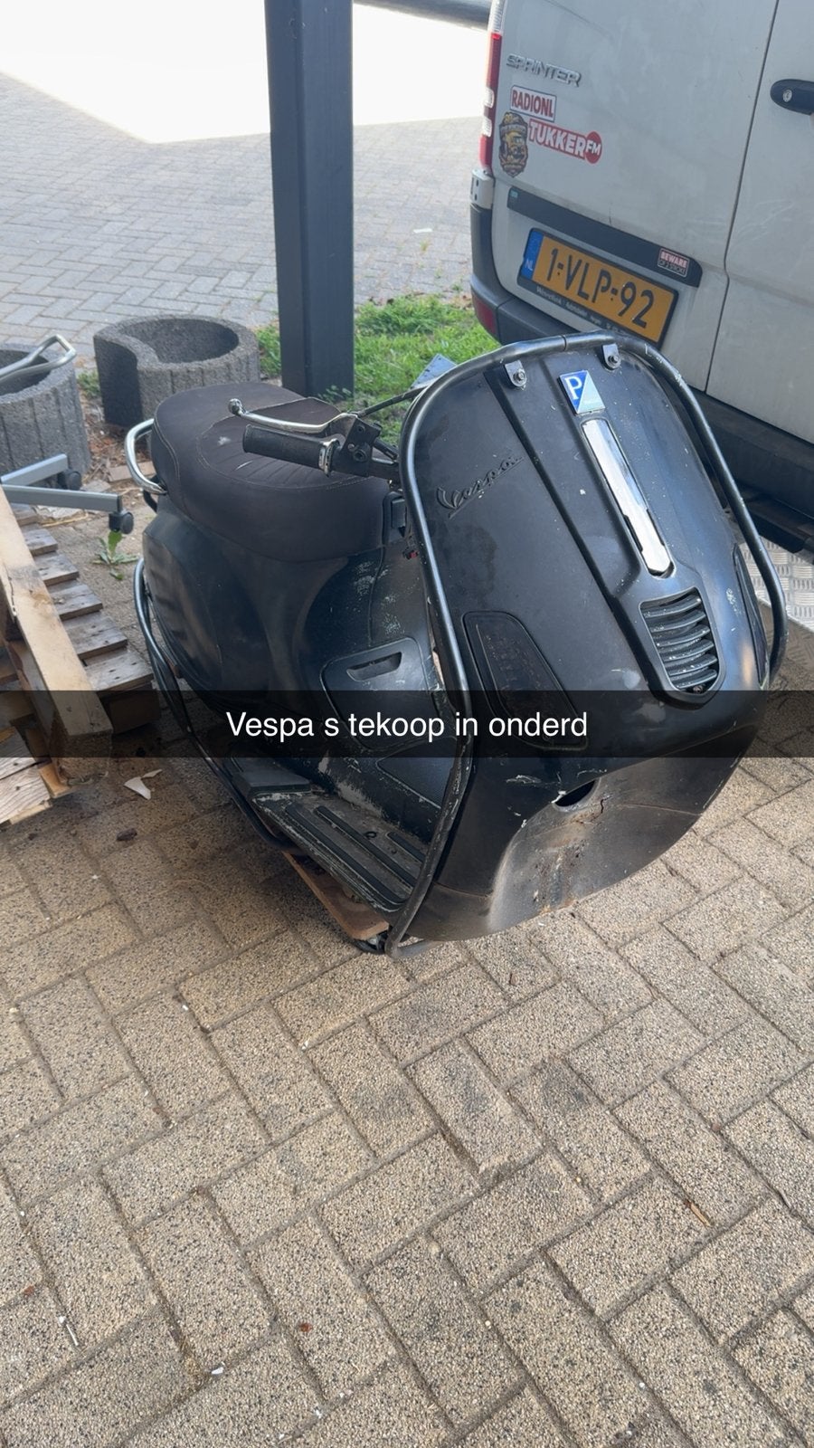 Diverse onderdelen Vespa S, inclusief frame (zonder papieren, Ophalen, Gebruikt, Frame, Vespa