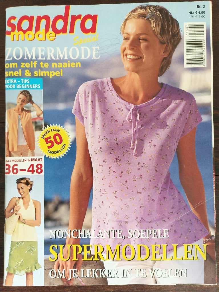 Sandra Mode special 3 meer dan 50 modellen patroon naaien, Ophalen, Zo goed als nieuw, Vrouw, Overige merken