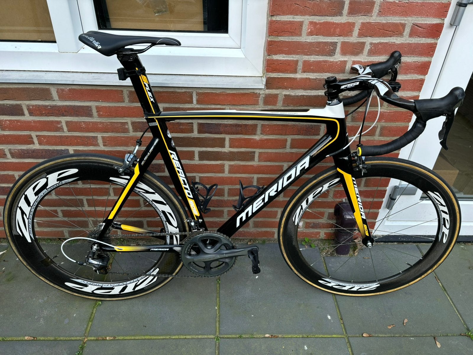 Merida Reacto 909 Carbon Frame + FSA Aero Stuur, Ophalen, Frame, Gebruikt, Racefiets