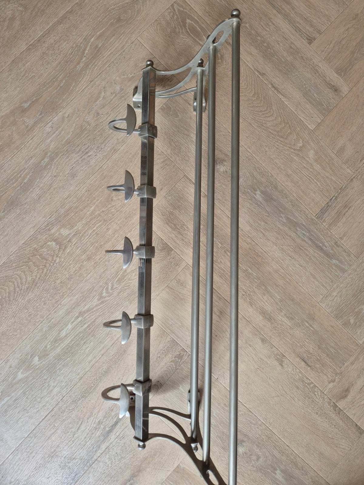 Riviera Maison metalen kapstok met hoedenplank, Huis en Inrichting, Ophalen of Verzenden, Metaal, Wandkapstok, Minder dan 100 cm