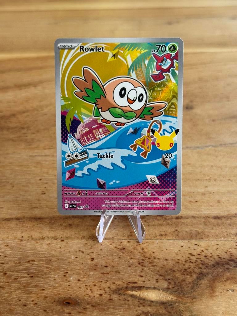 Rowlet (MEP 043) First Partner, Ophalen of Verzenden, Nieuw, Losse kaart