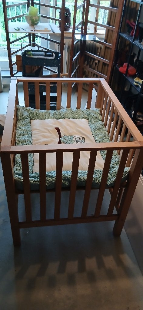 Kinderbox met deken, Kinderen en Baby's, Boxen, Zo goed als nieuw, Rechthoekig, In hoogte verstelbaar, Boxkleed, Ophalen