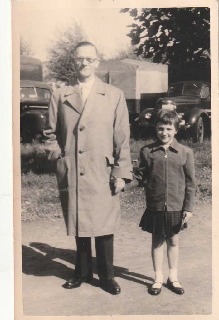 fotokaart  -   koppel  - vader  en kind, Verzamelen, Verzenden, Voor 1940, Zo goed als nieuw, Kind