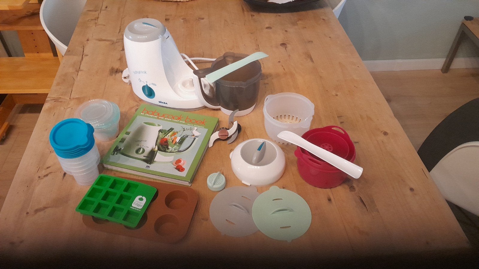 Beaba Babycook Solo met accessoires, Overige merken, Gebruikt, Stoomfunctie, Ophalen of Verzenden