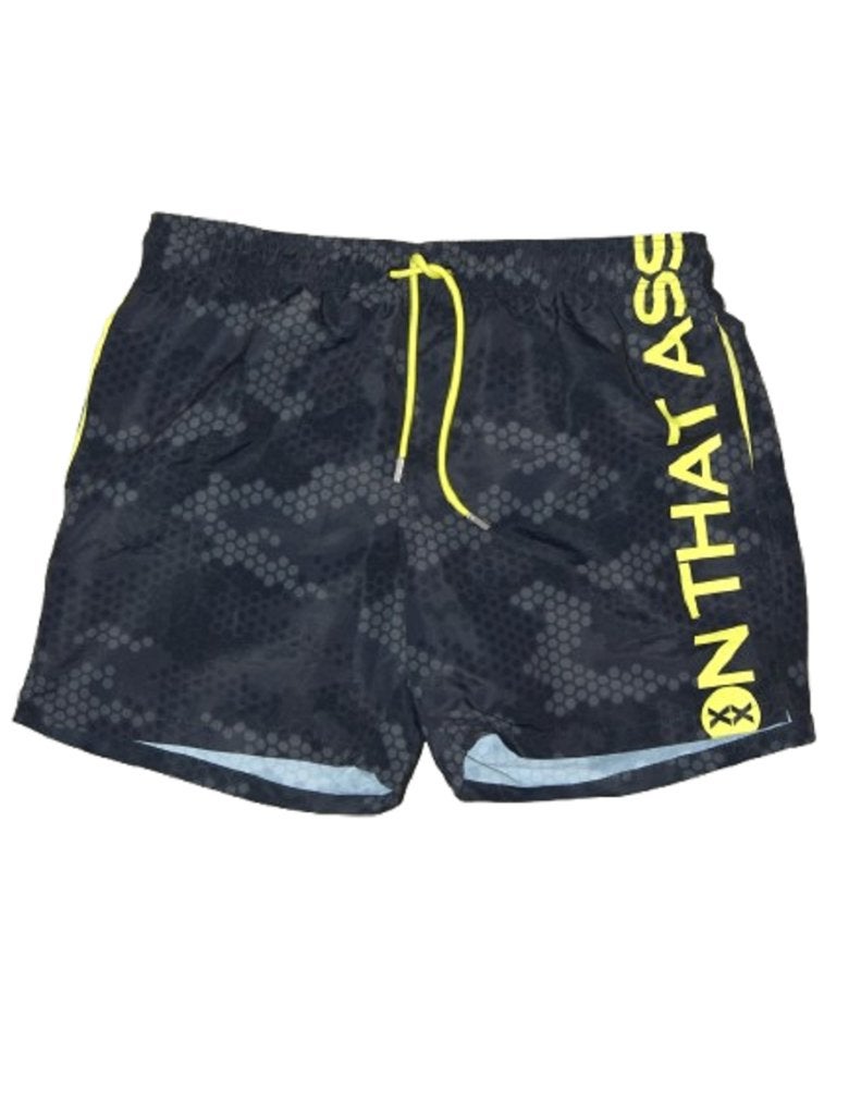On That Ass swimshort, zwembroek, short, grijs/zwart, Mt. XL, On That Ass, Overige kleuren, Verzenden, Maat 56/58 (XL)