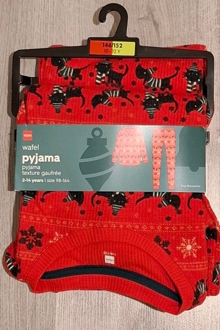 Nieuw kinder pyjama hema 146/152, Ophalen, Nacht- of Onderkleding, Jongen of Meisje, Nieuw
