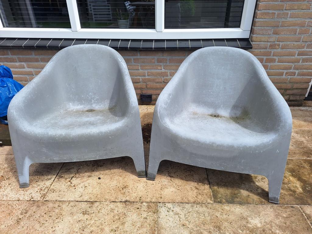 Ikea kuipstoelen voor in de tuin, Tuin en Terras, Ophalen of Verzenden, Gebruikt, Kunststof