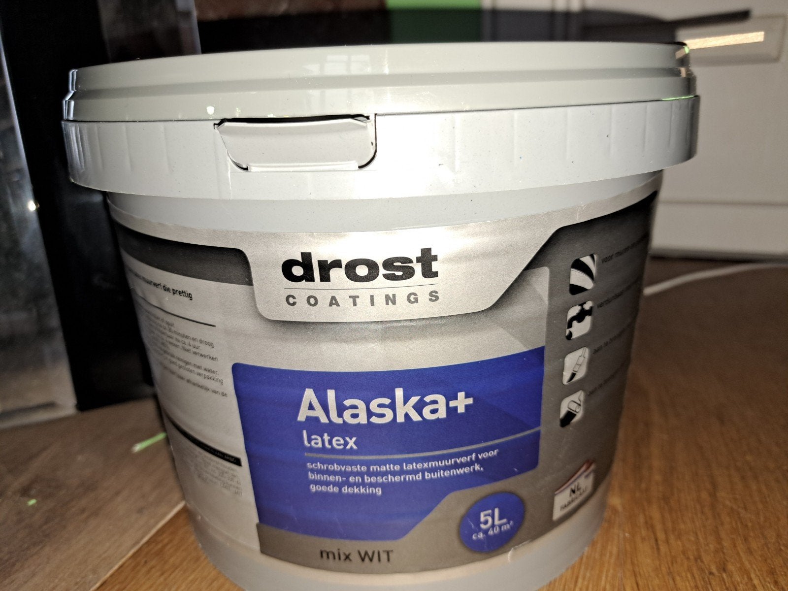 Drost Alaska+ Latex Muurverf - 5L Mix Groen, Ophalen, 5 tot 10 liter, Nieuw, Verf