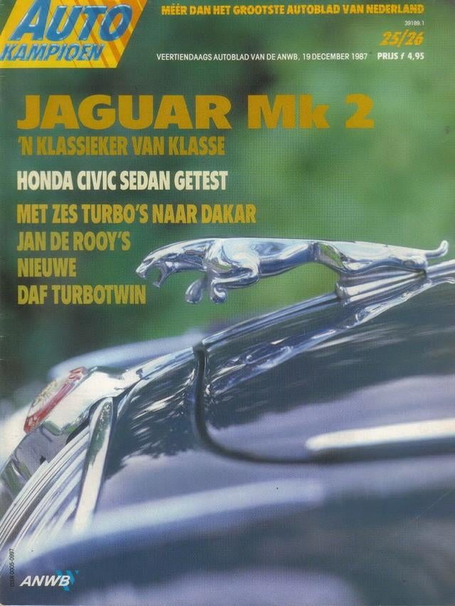 Autokampioen 25 26 1987 : Jaguar Mk2 - Daf Turbotwin - Honda, Ophalen of Verzenden, Gelezen, Algemeen