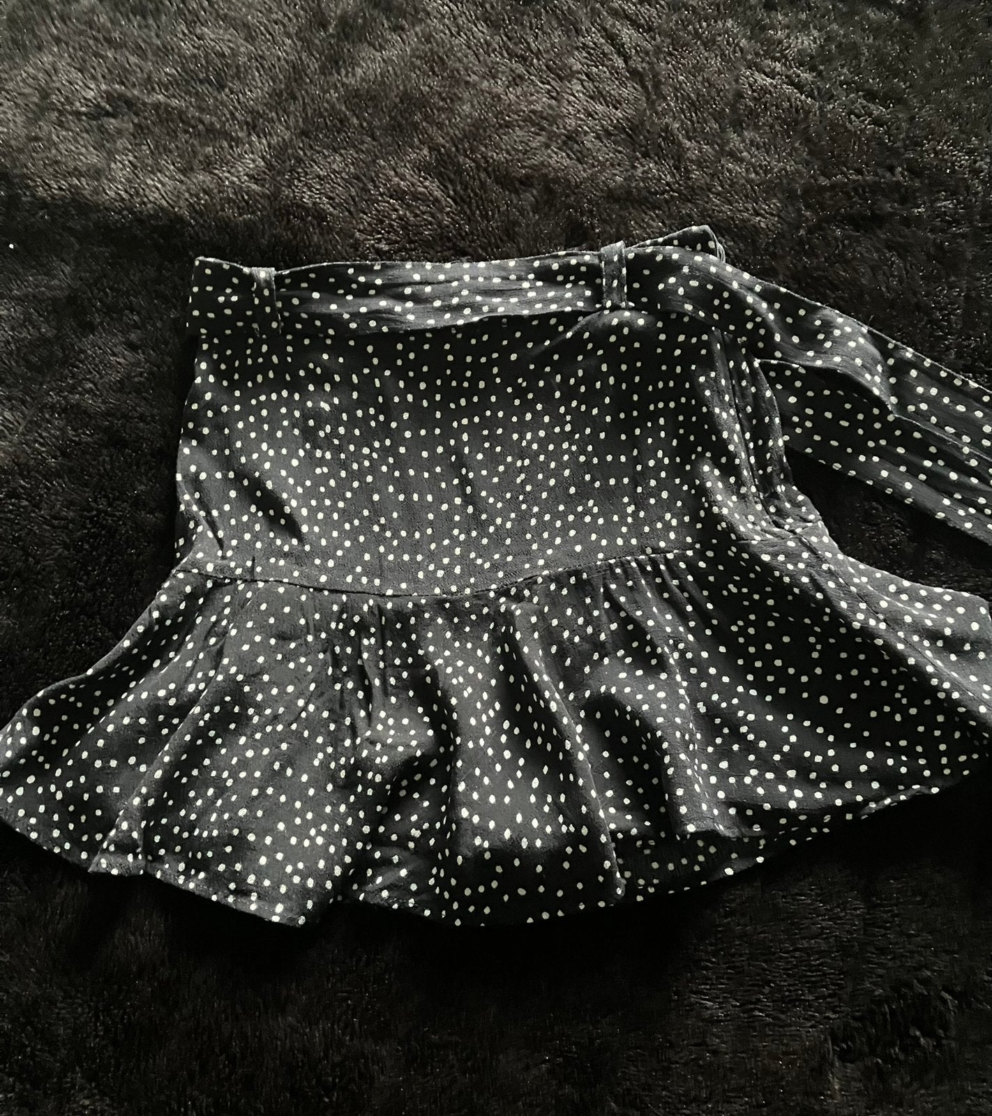 Zara polkadot zomer rokje (met broekje) S, Zwart, Ophalen of Verzenden, Zo goed als nieuw, Maat 36 (S)