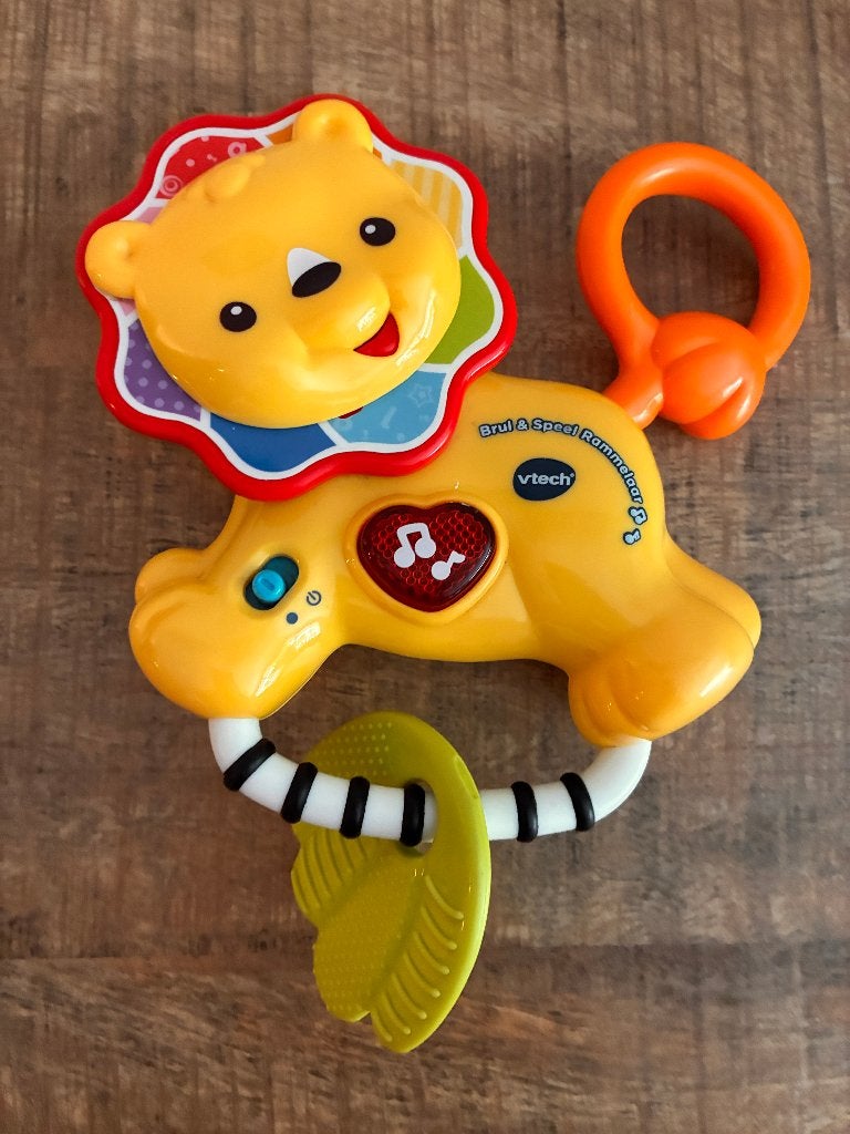 Vtech Dierenvriendjes Brul & Speel Rammelaar. PRIMA staat., Ophalen of Verzenden, Zo goed als nieuw, 6 maanden tot 2 jaar