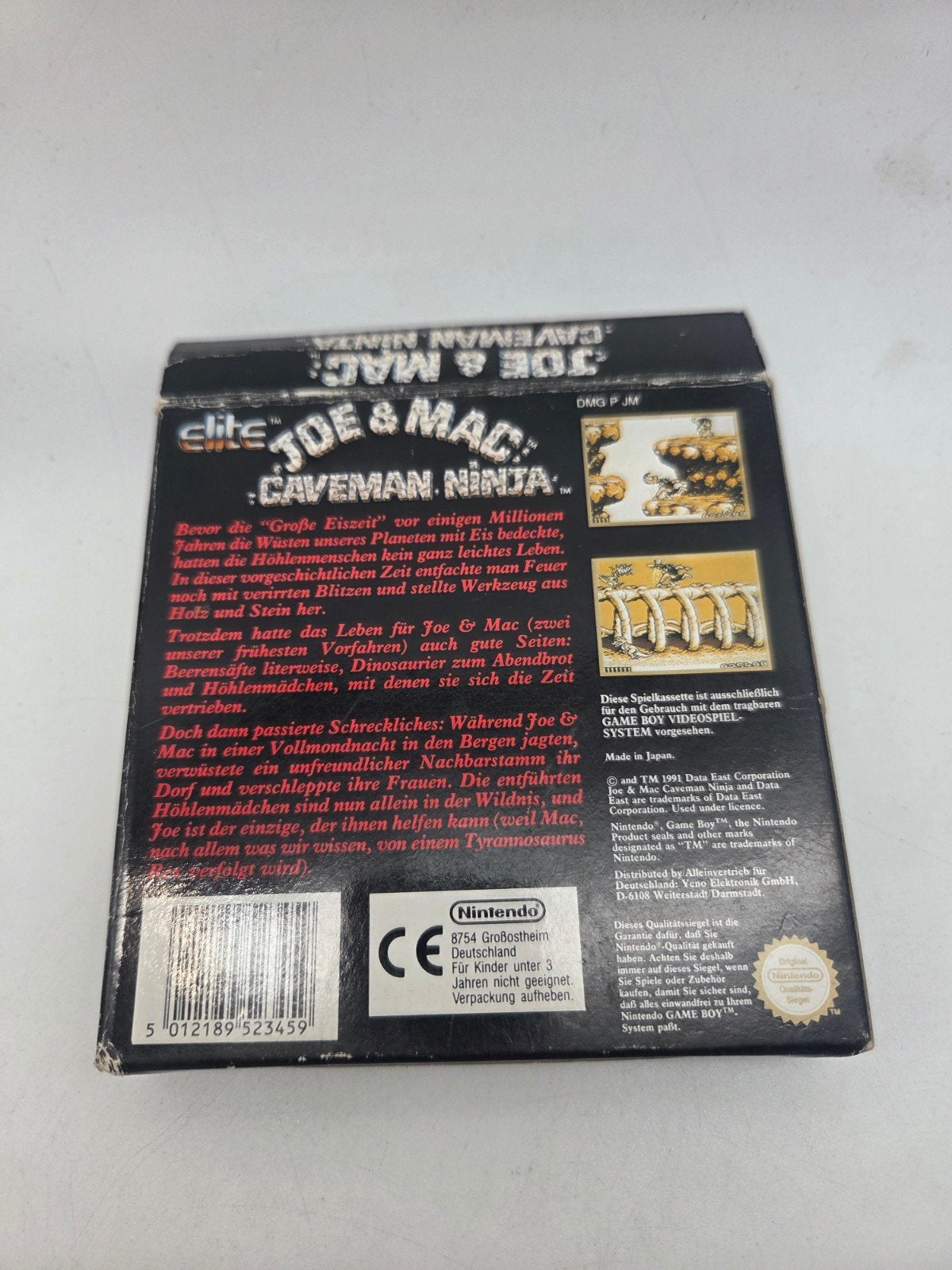 Joe & Mac: Caveman Ninja Game Boy (Compleet met doos), Spelcomputers en Games, Gebruikt, 1 speler, Ophalen of Verzenden, Vanaf 3 jaar