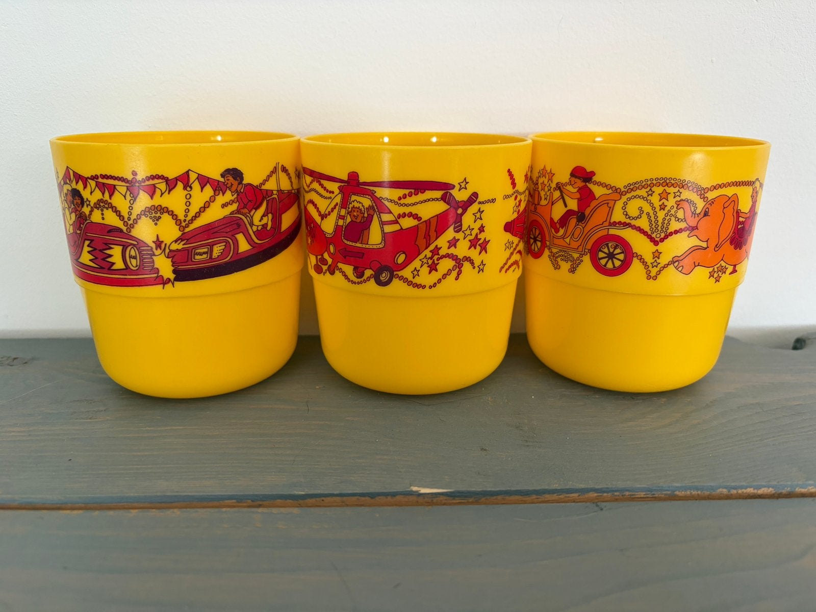 Vintage camping servies / kinder bekers, Ophalen of Verzenden