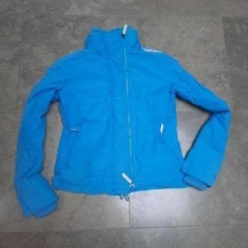 Blauwe jas 36 s superdry, Verzenden, Zo goed als nieuw, Maat 36 (S), Blauw