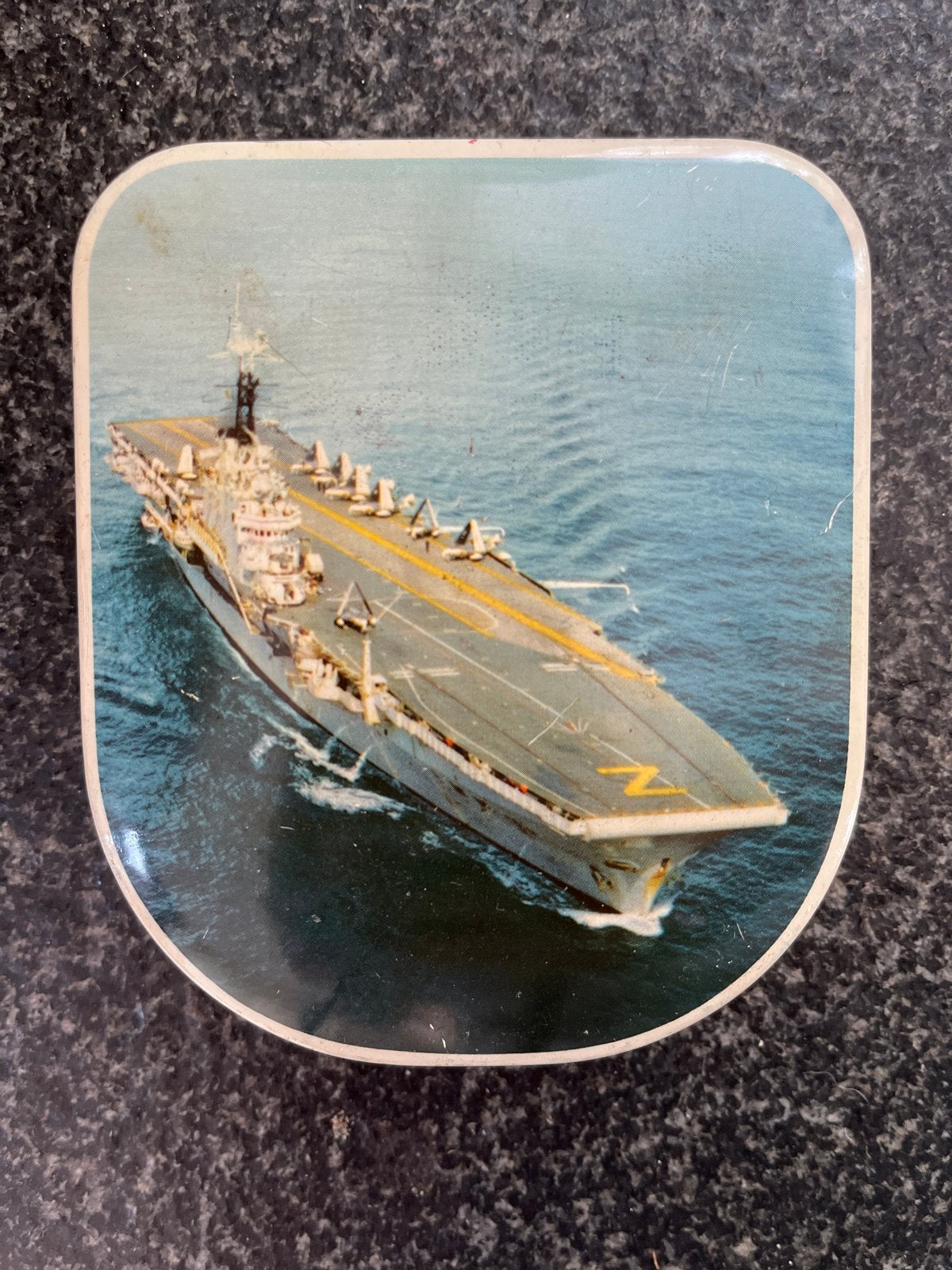 Vintage blikken doos vliegdekschip - Edward Sharp & Sons, Ophalen of Verzenden, Gebruikt, Overige, Overige merken