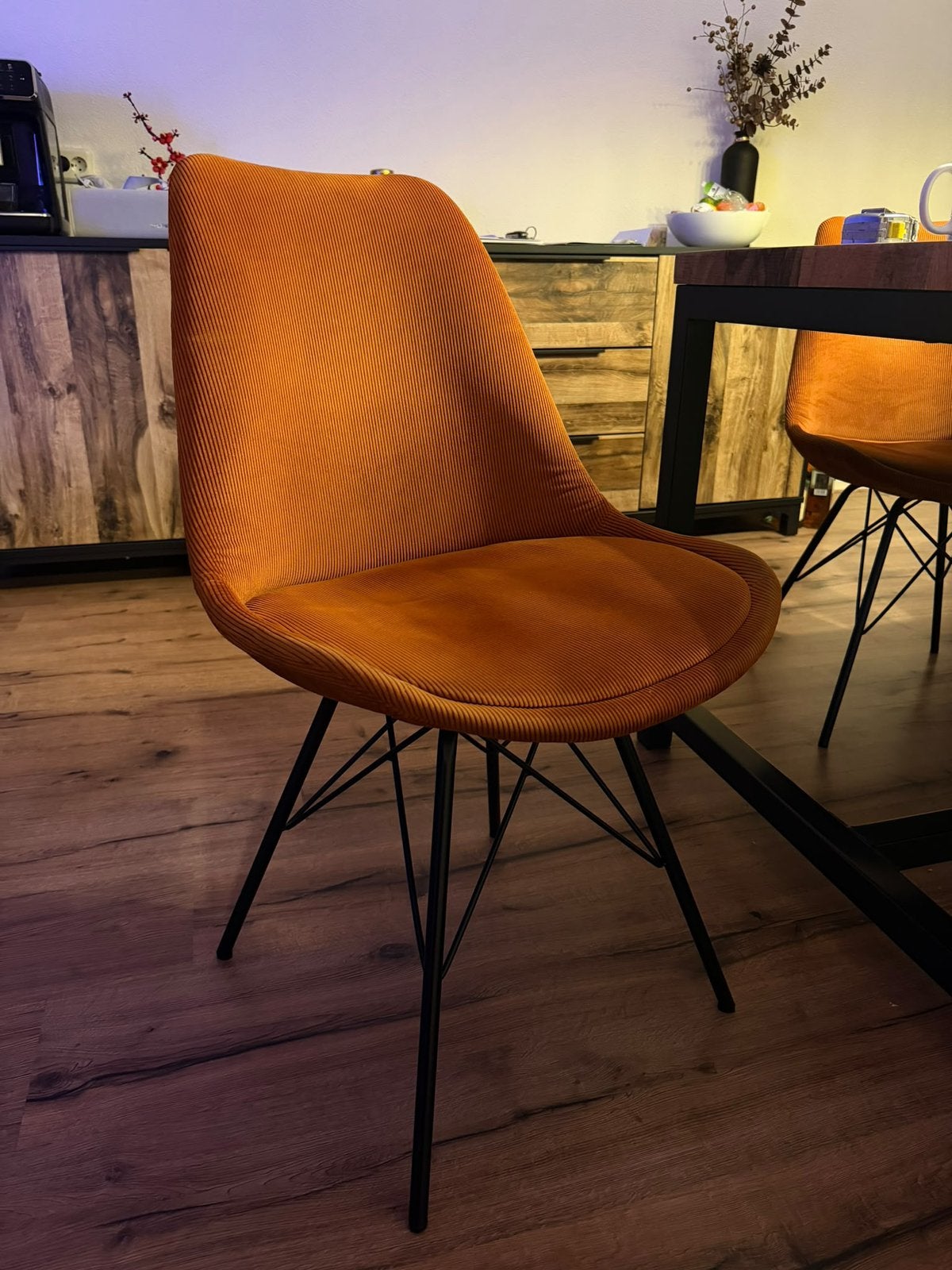 5 stijlvolle eetkamerstoelen – MADE | Copper 100, Ophalen, Zo goed als nieuw, Overige kleuren, Vijf, Zes of meer stoelen