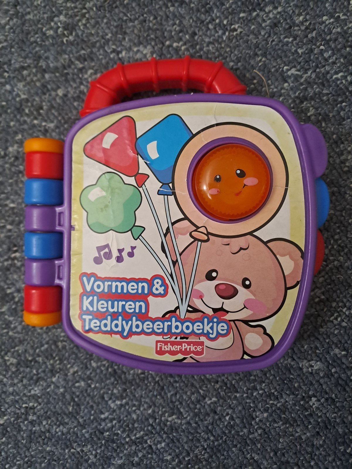 Fisher price vormen &kleuren Teddybeerboekje, Ophalen, Zo goed als nieuw, 6 maanden tot 2 jaar